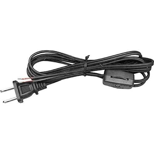 Kit de cableado para lámpara de mesa B&P negro 2.44m