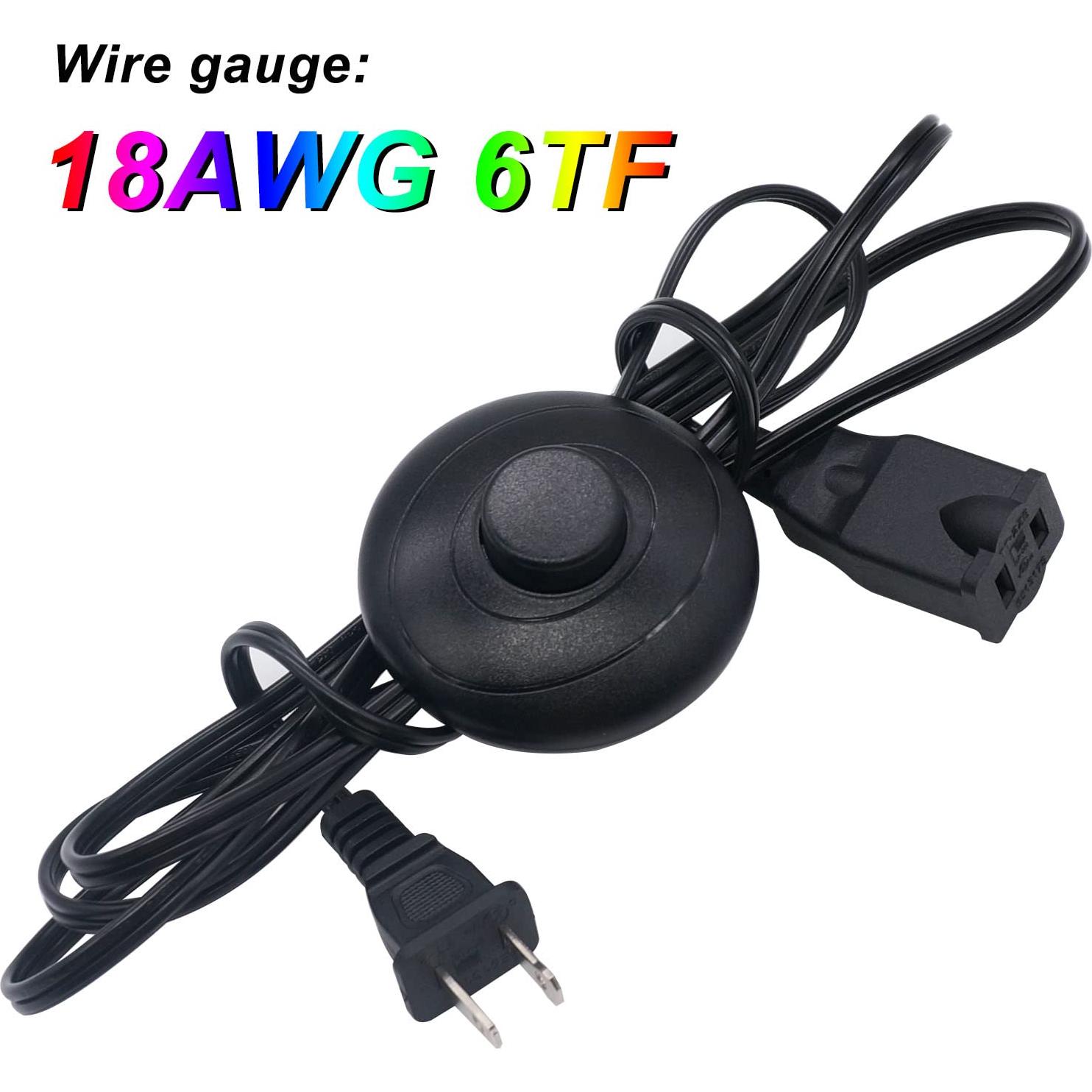 Interruptor de Pedal Weideer con Cable de Extensión 1.83m