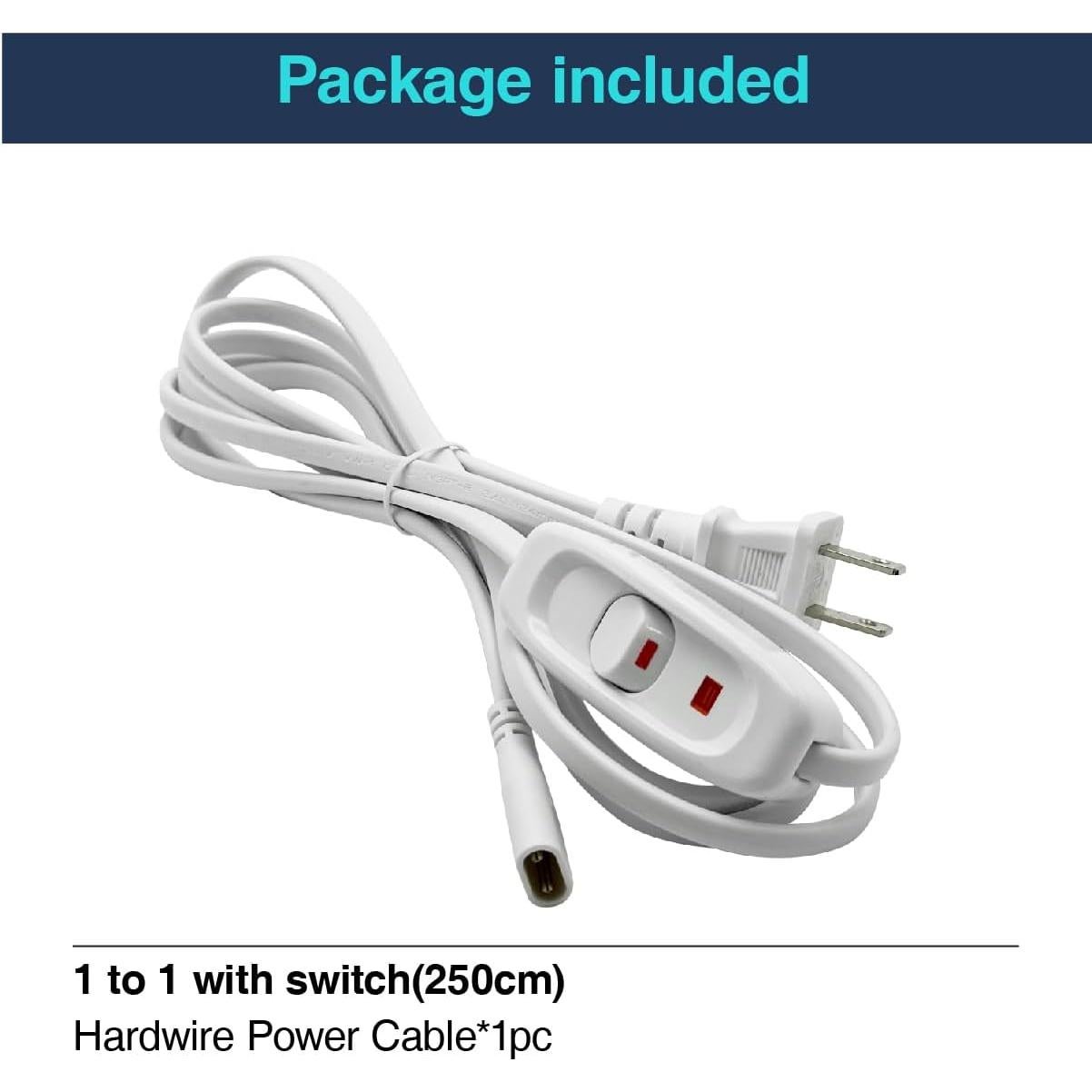 Cable de Alimentación LED Hexagonal CEZELUX 2.5m con Interruptor