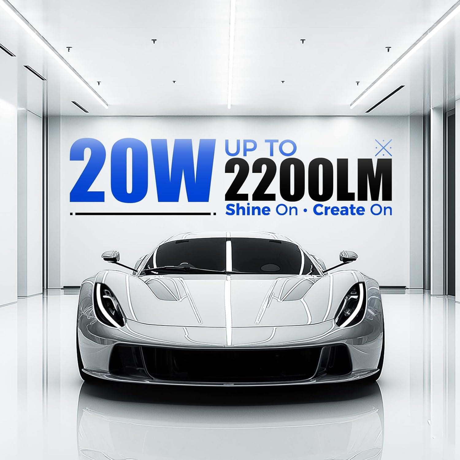 Luz LED Barrina T5 4FT 20W 2200lm 6500K Blanco Brillante