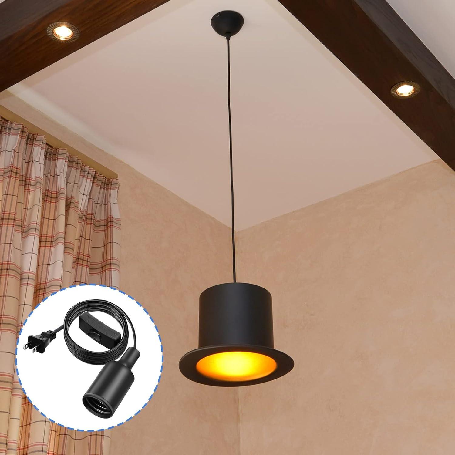 Paquete de 10 Cuerdas de Luz Colgantes Mudder E26 E27 1.83m