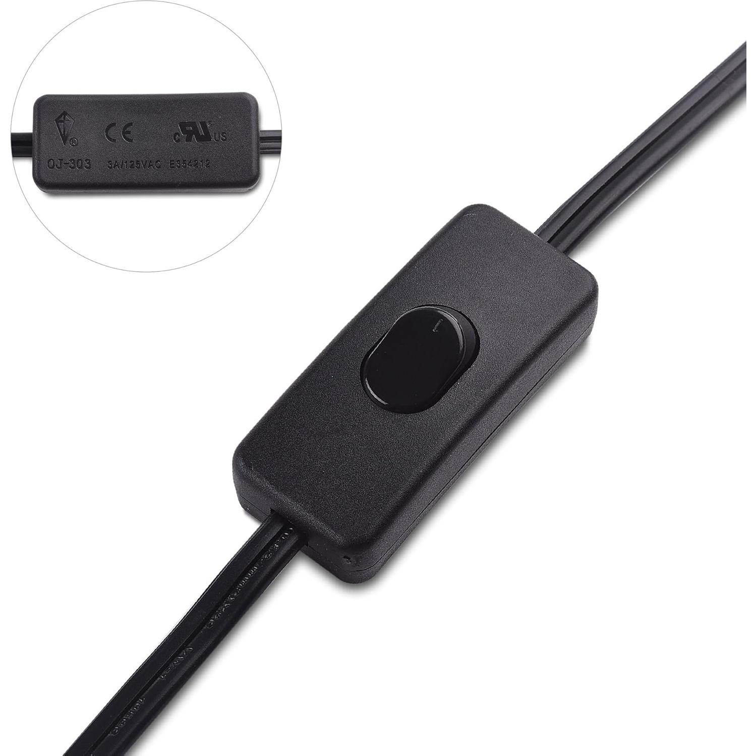 Cable de Luz Colgante con Interruptor Cable Matters 7.62m Negro