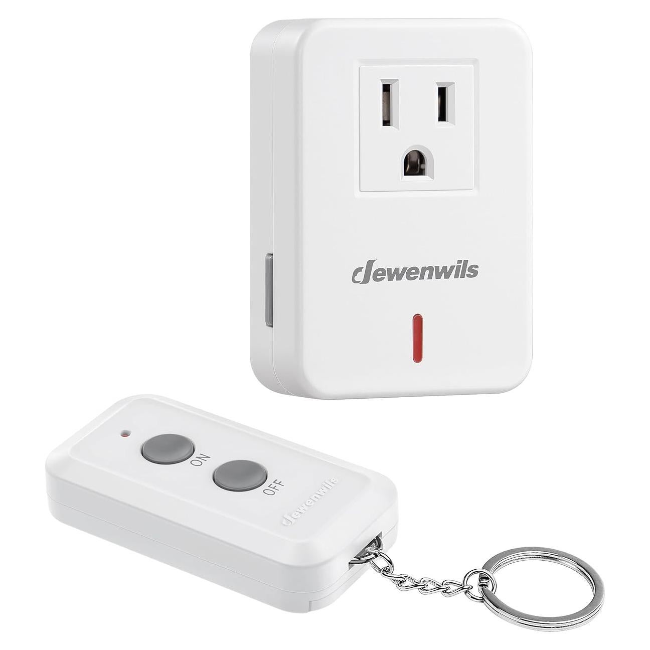 Enchufe de Control Remoto Inalámbrico Dewenwils 3 Patas 1200W