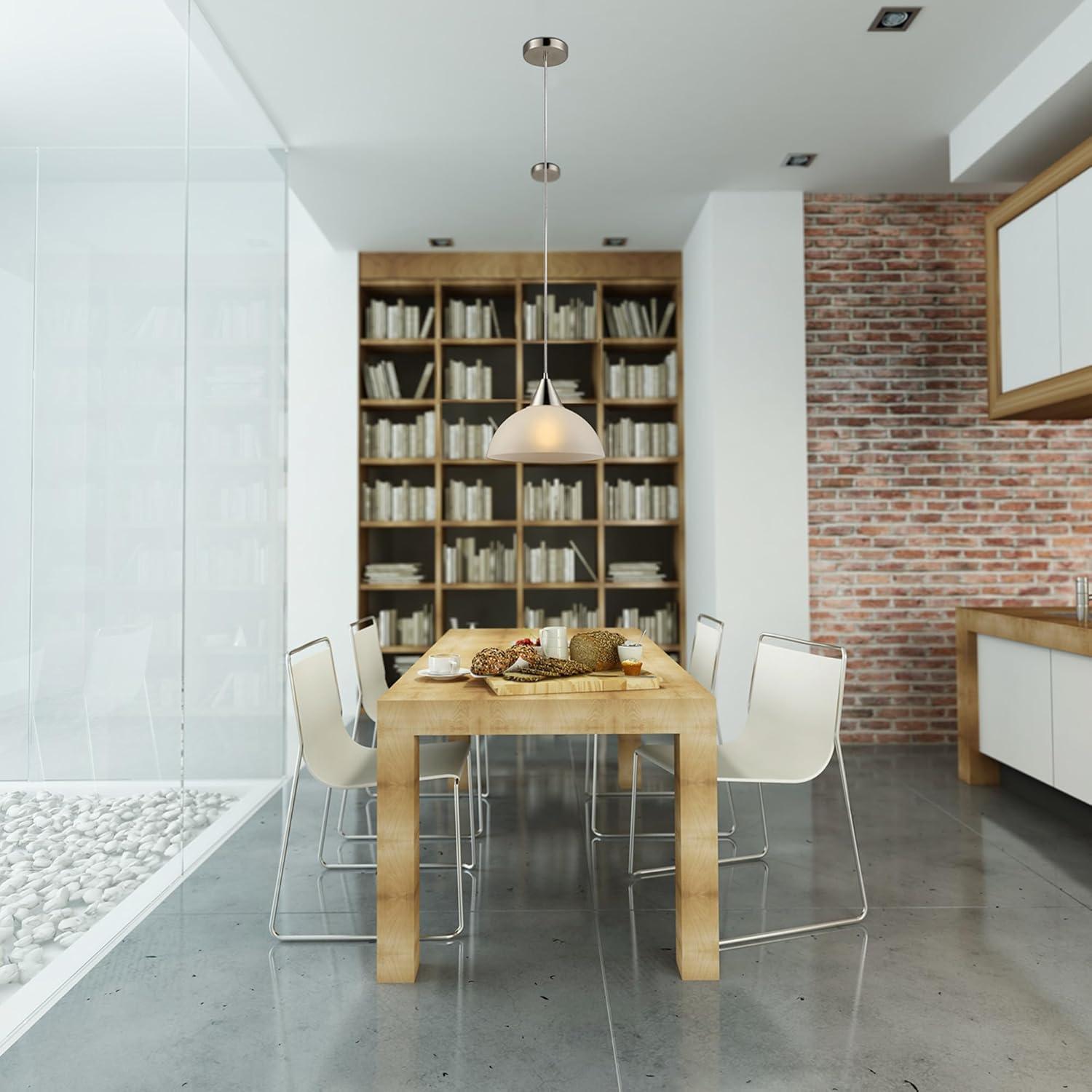 Colgante Plug-In GLOBE 64413 Acero Cepillado 1 Luz 4.57m