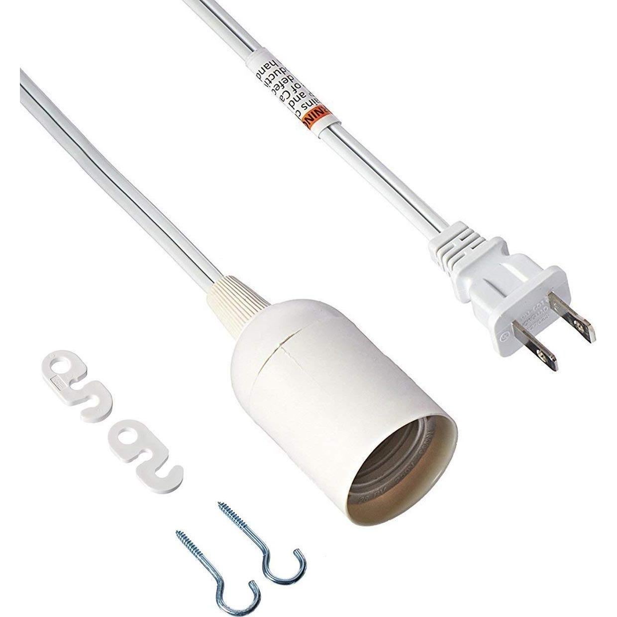 Cable de Lámpara Colgante 4.57m Simple Deluxe E26 2 Paquete