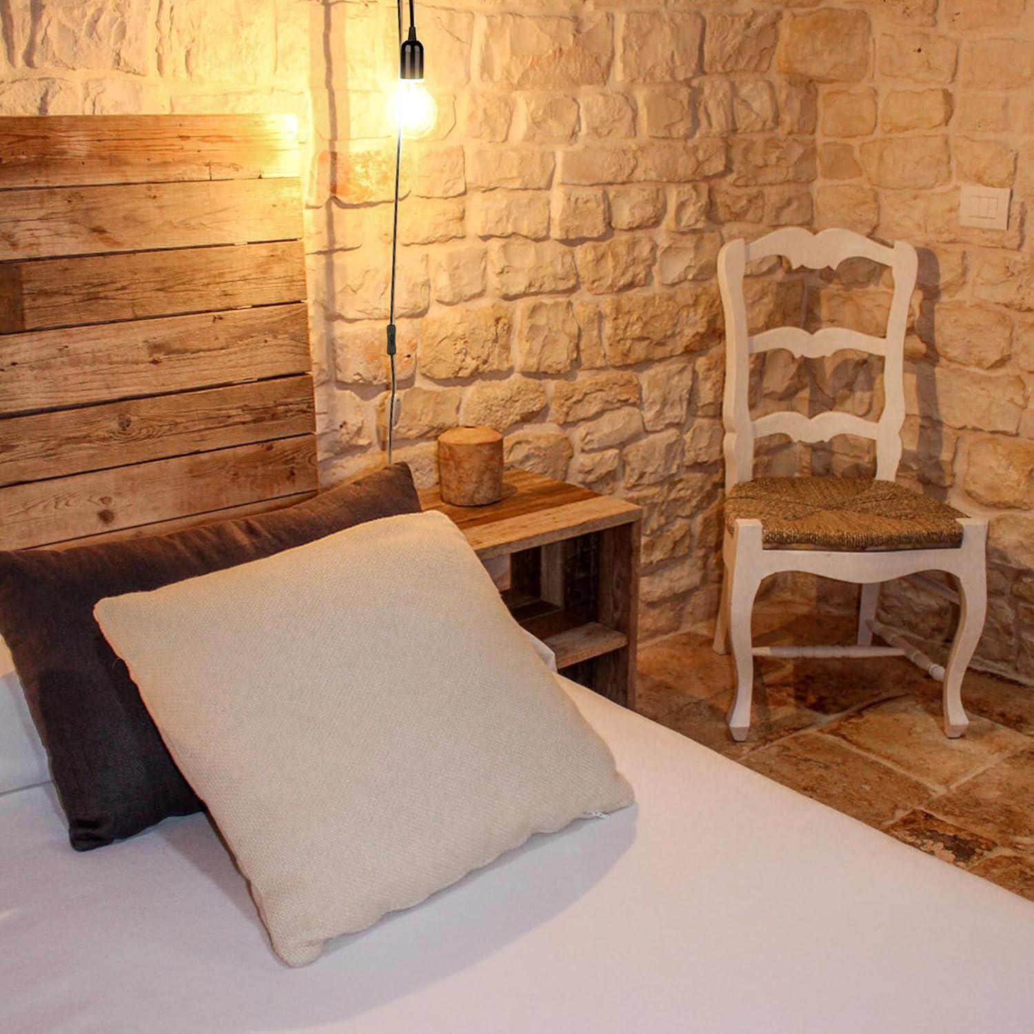 Cable de Lámpara Colgante JACKYLED 20 pies Negro E26 E27