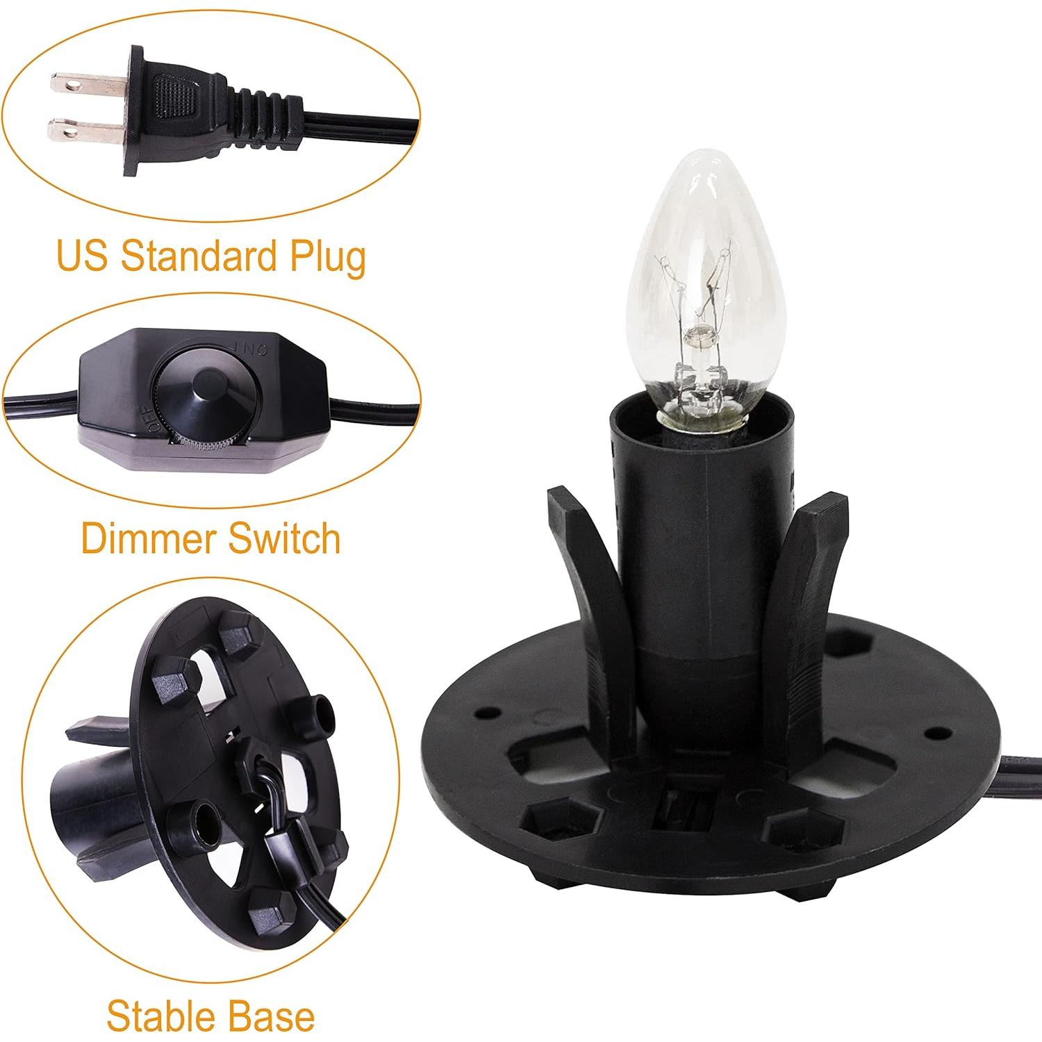 Cable de Reemplazo para Lámpara de Sal Venforze E12 5 pies