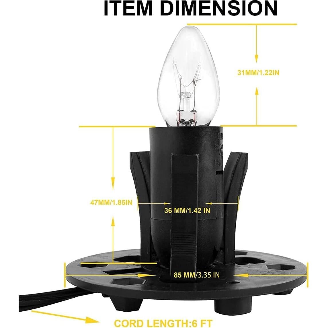 Cable de Reemplazo para Lámpara de Sal Venforze E12 5 pies