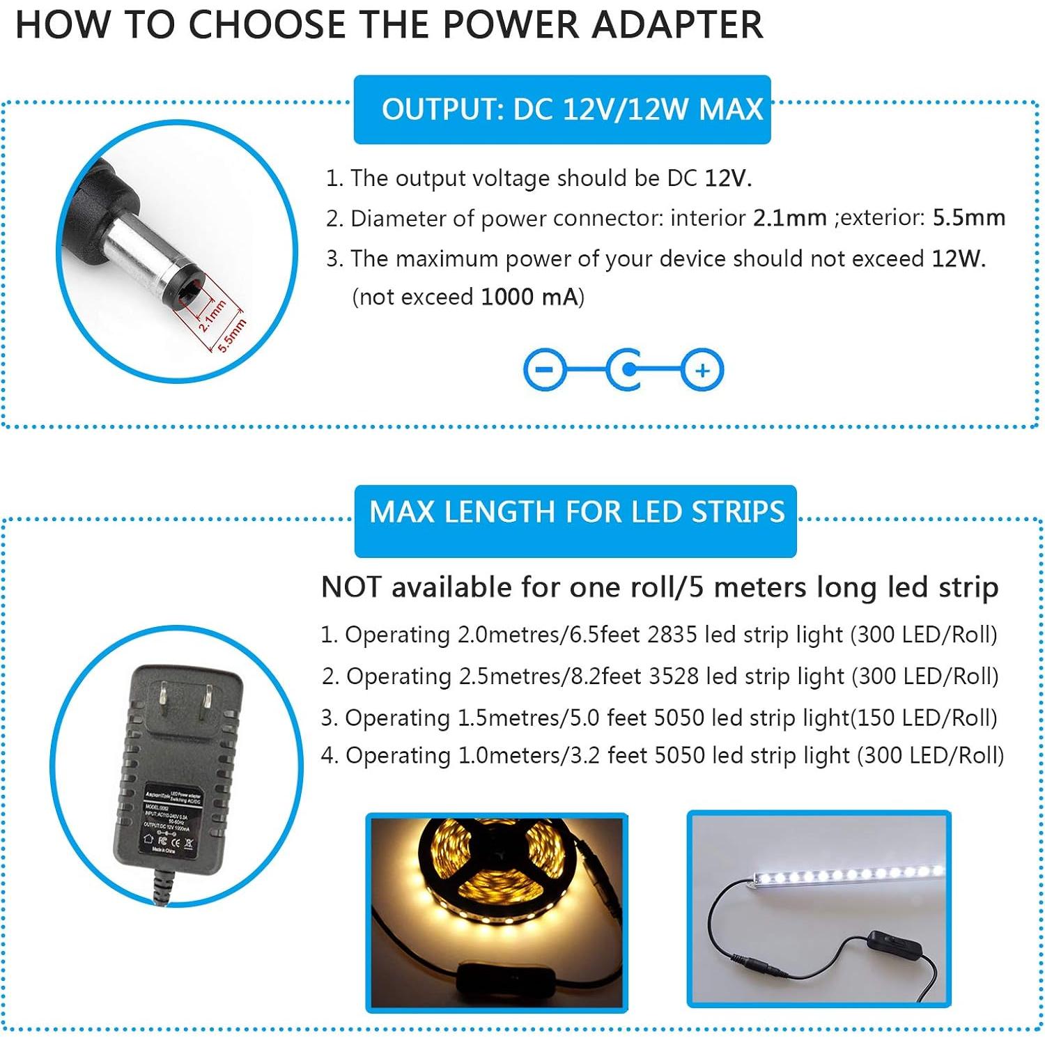 Adaptador de Alimentación DC 12V ShenBY 12W con Interruptor