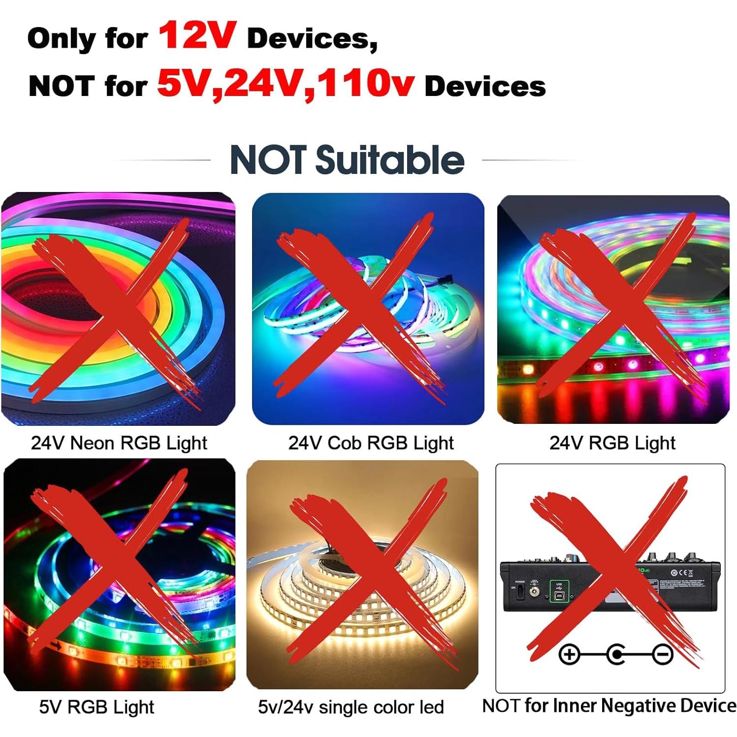 Adaptador de Alimentación DC 12V ShenBY 12W con Interruptor