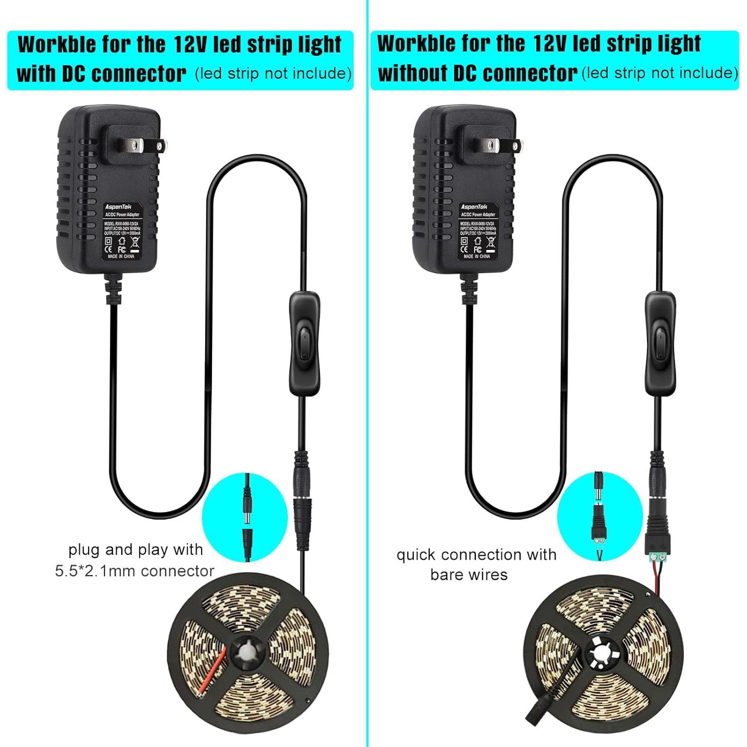 Adaptador de Alimentación DC 12V ShenBY 12W con Interruptor