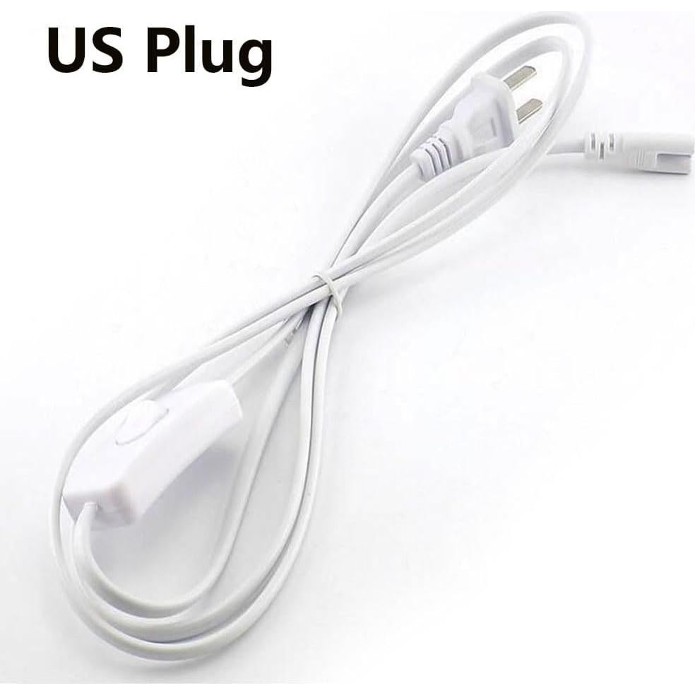 Cable de Extensión de Alimentación para Tubo LED T5 T8 1.8m - Paquete de 2