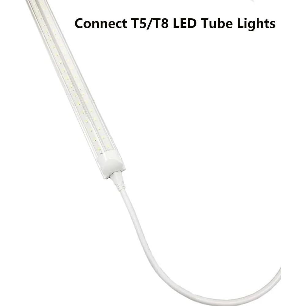 Cable de Extensión de Alimentación para Tubo LED T5 T8 1.8m - Paquete de 2