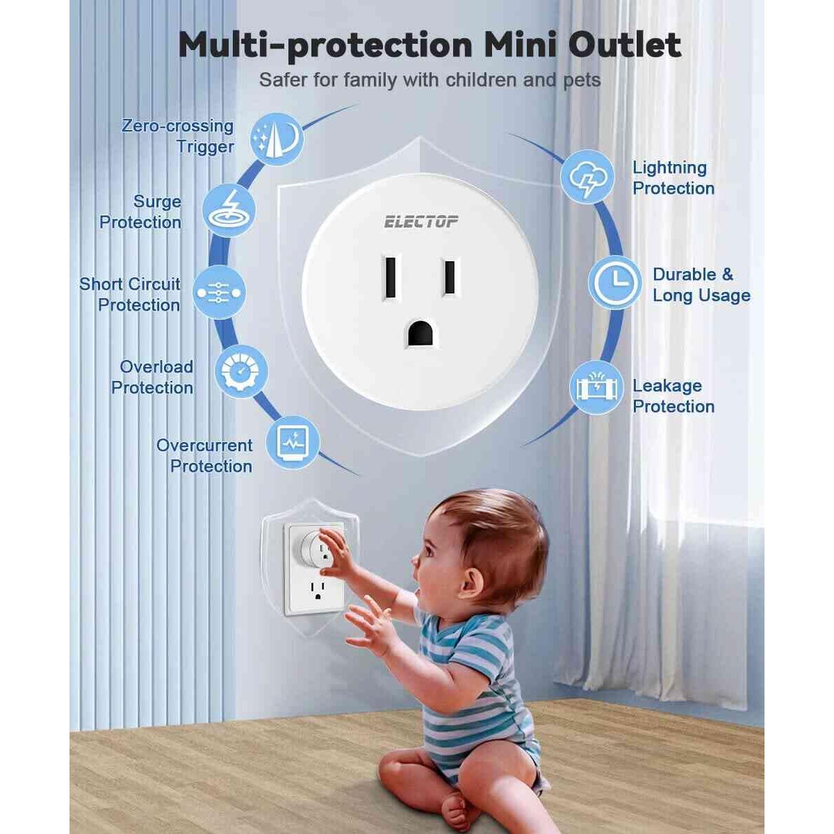 Enchufe de Control Remoto ELECTOP H-012 15A 1500W Inalámbrico