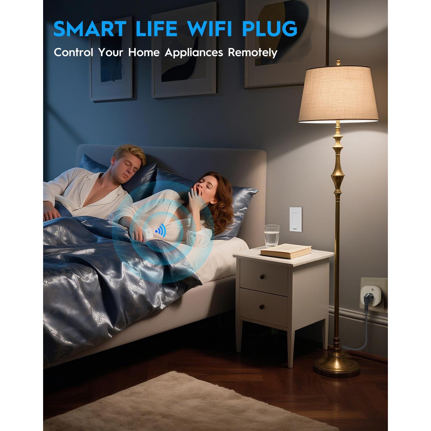 Enchufe de Control Remoto Syantek 15A 200FT Inalámbrico