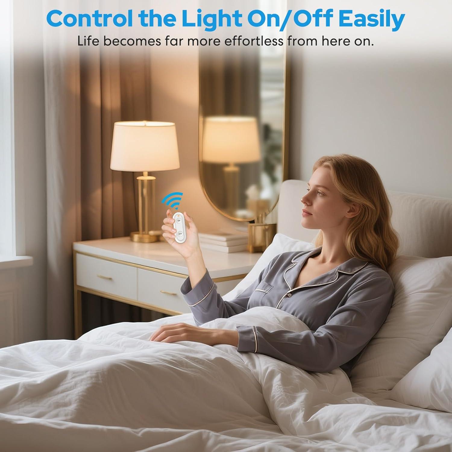 Interruptor Remoto Inalámbrico Didikit 15A 1800W Blanco