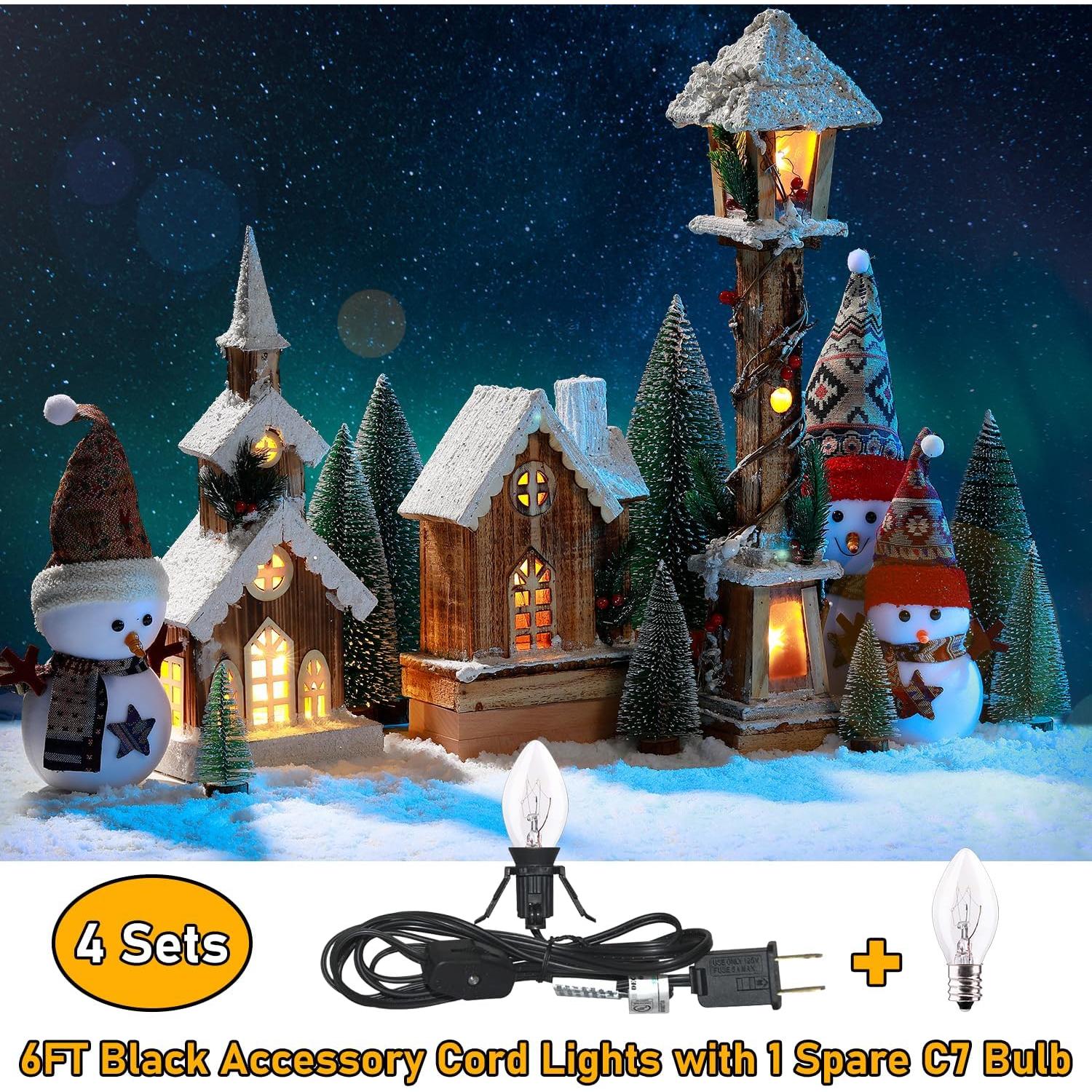 Cables de Accesorio Negro SOTOPOO con 8 Bombillas C7 1.83m