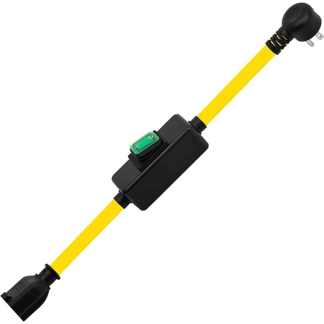 Cable de Extensión Impermeable DEALTUS 0.45m 12AWG con Interruptor