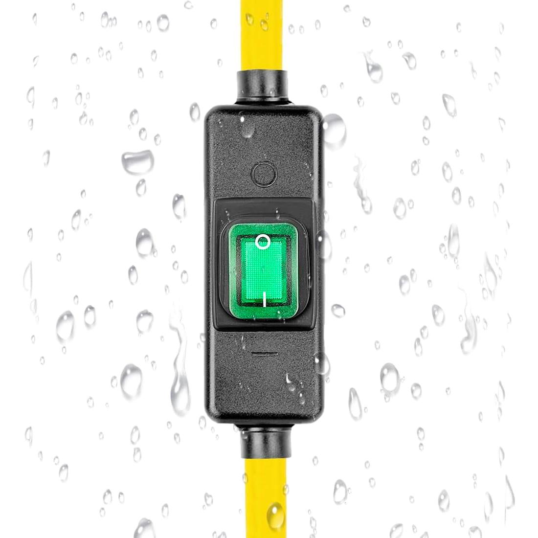 Cable de Extensión Impermeable DEALTUS 0.45m 12AWG con Interruptor