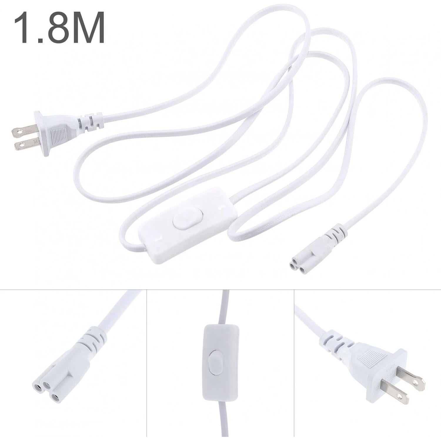 Conector de Alimentación LED RTNLIT T5 T8 1.83m con Interruptor