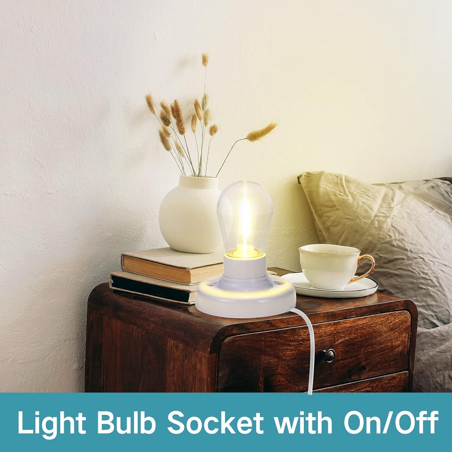 Portalámpara con Cable Yexiya E26/E27 2 Pcs 3.03 cm 9.84 ft