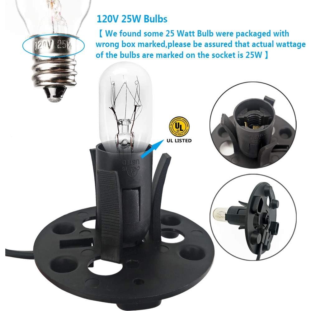 Cable para Lámpara de Sal del Himalaya Smart Eagle Tech con 6 Bombillas E12