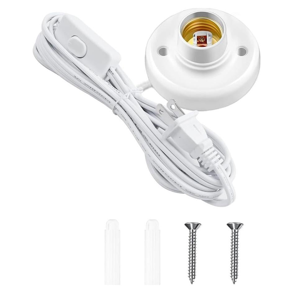 Base de lámpara colgante KODBPJ E26/E27 4.57m con interruptor