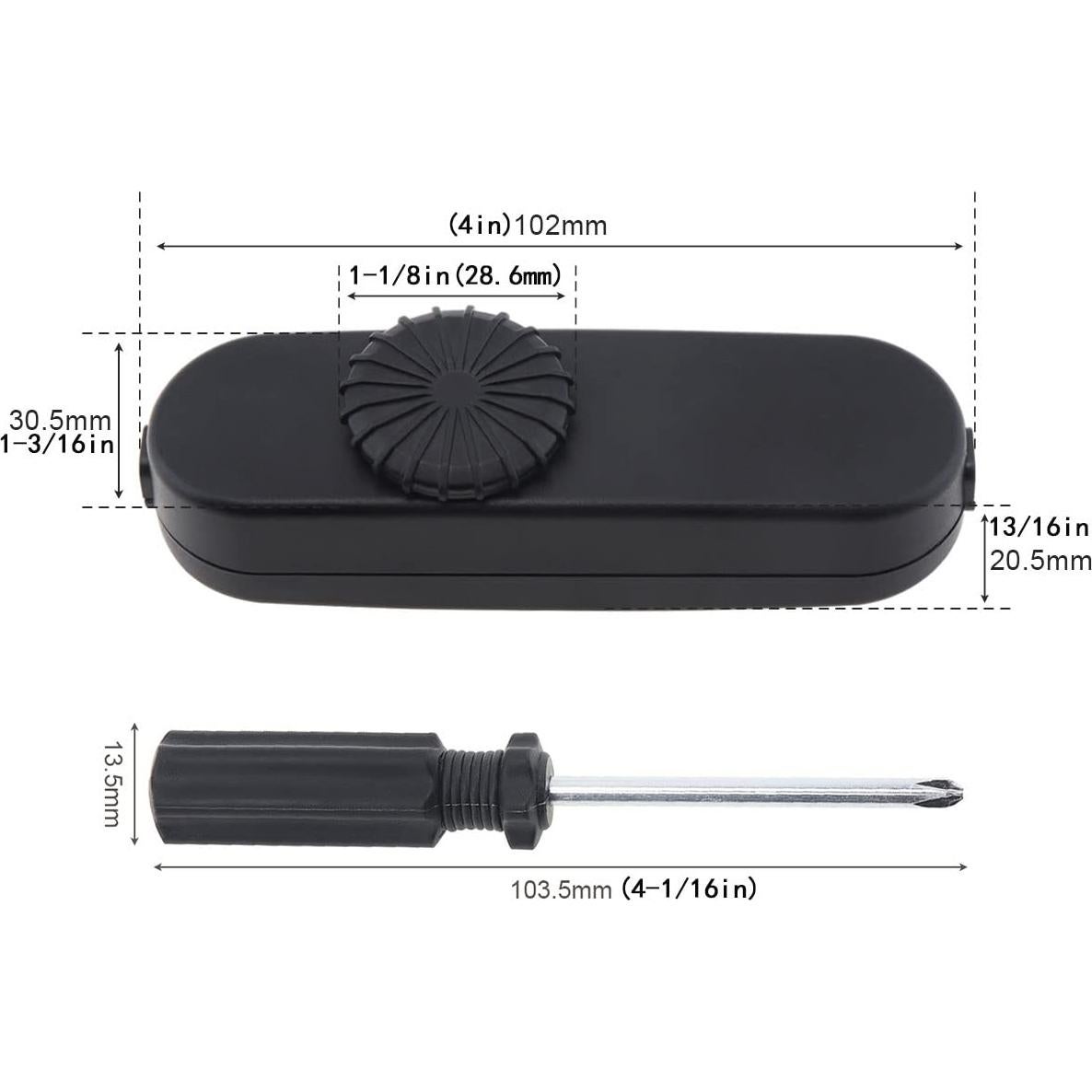 Interruptor de Lámpara RTNLIT Regulable 120V para Mesa y Pie