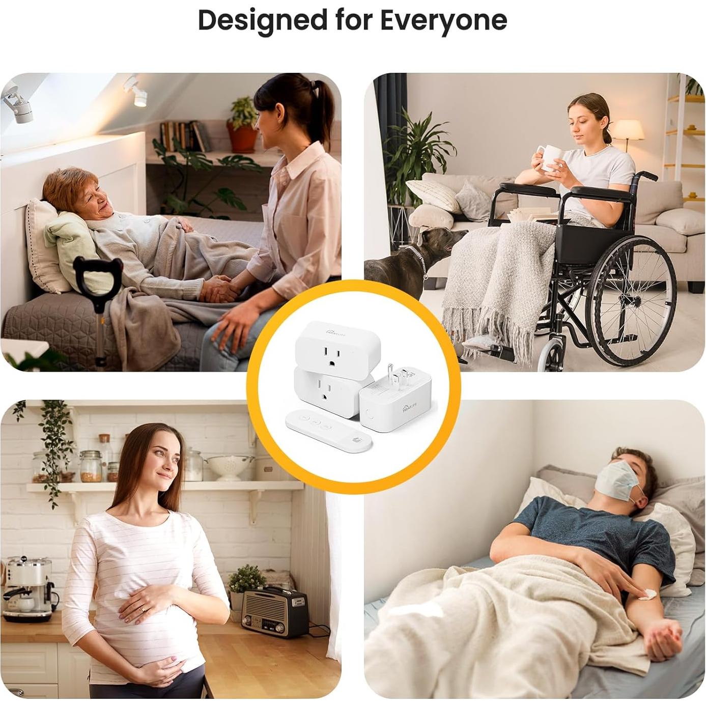 Enchufes Control Remoto TREATLIFE 3 Pack 15A 1800W