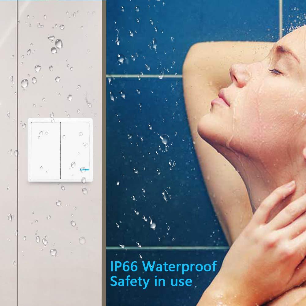 Kit Interruptor y Receptor Inalámbrico Thinkbee IP66 600m