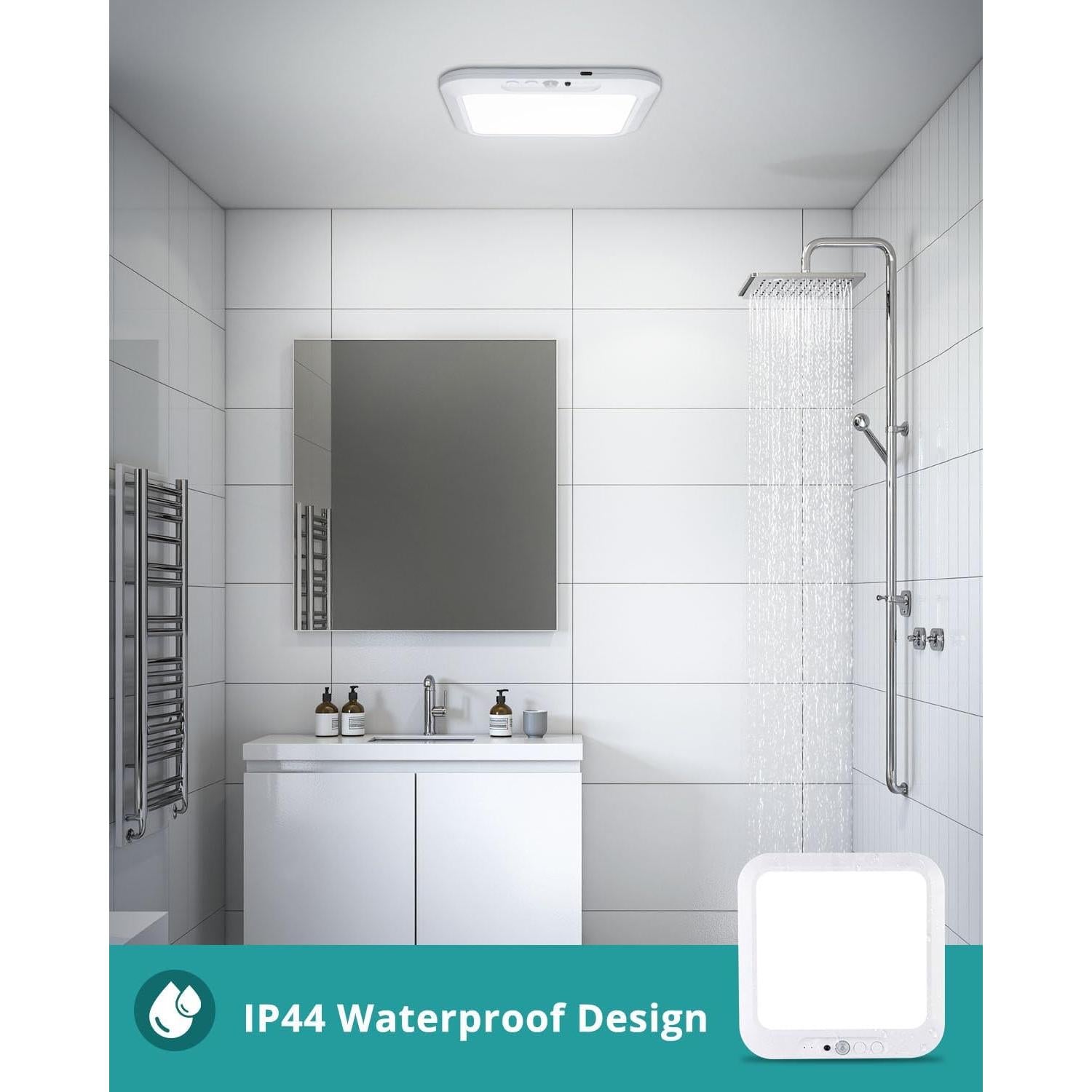 Luz de Techo Recargable Inalámbrica Wowatt 2 Pcs con Sensor