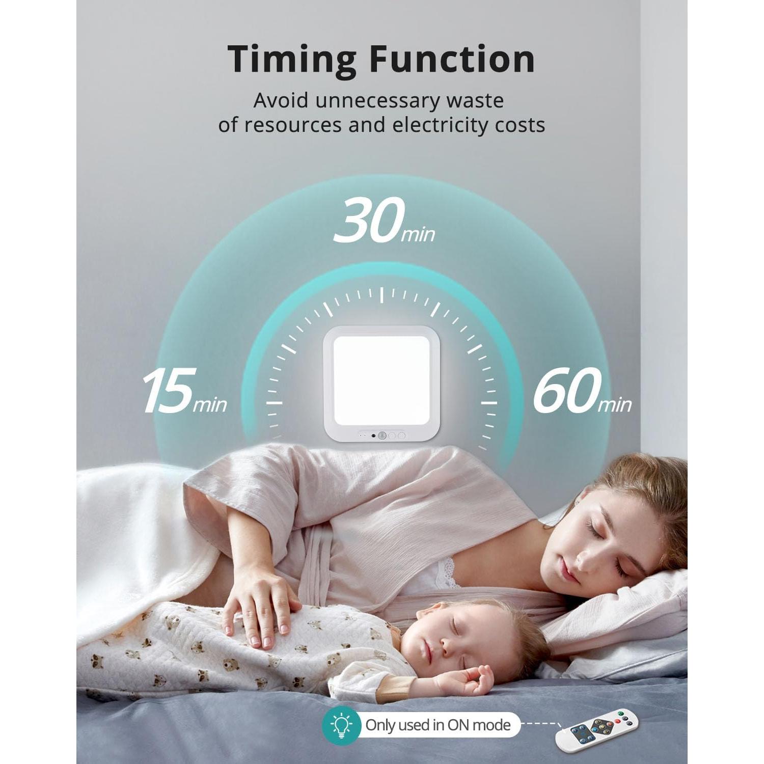 Luz de Techo Recargable Inalámbrica Wowatt 2 Pcs con Sensor