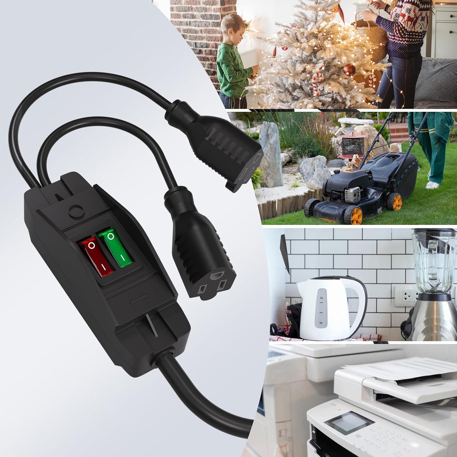 Cable de Extensión STARELO 0.49m con Interruptor ON/OFF 14AWG