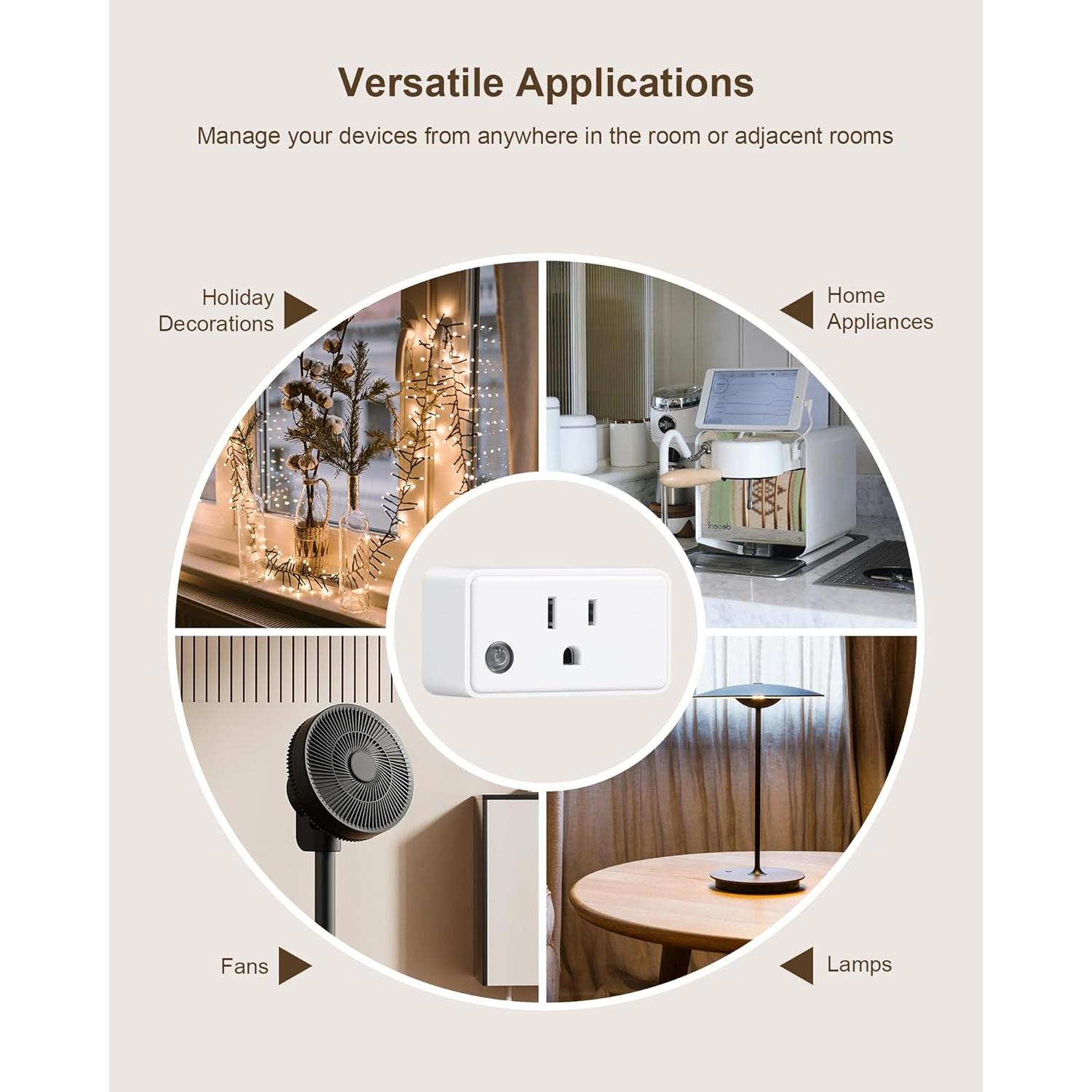 Enchufe de Control Remoto Inalámbrico Treewell 3 Enchufes 15A