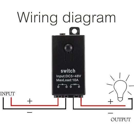 Mini Interruptor Inalámbrico 12V dstfuy 4 Vías 10A 100m