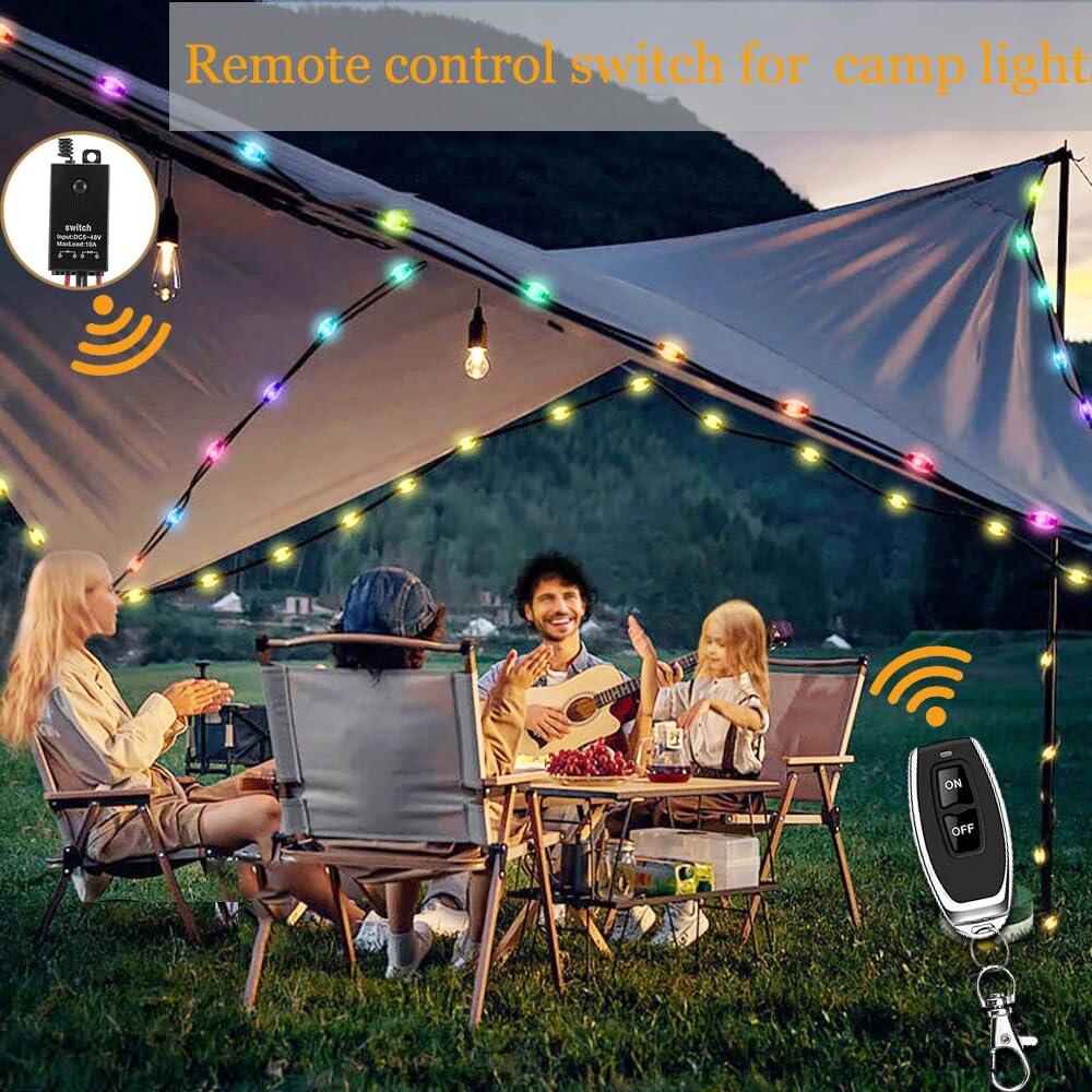 Mini Interruptor Inalámbrico 12V dstfuy 4 Vías 10A 100m