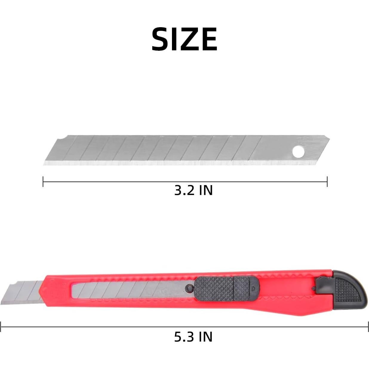 Cuchillos Utilitarios Htaexpu 4 Pcs Retráctiles 12.95 cm