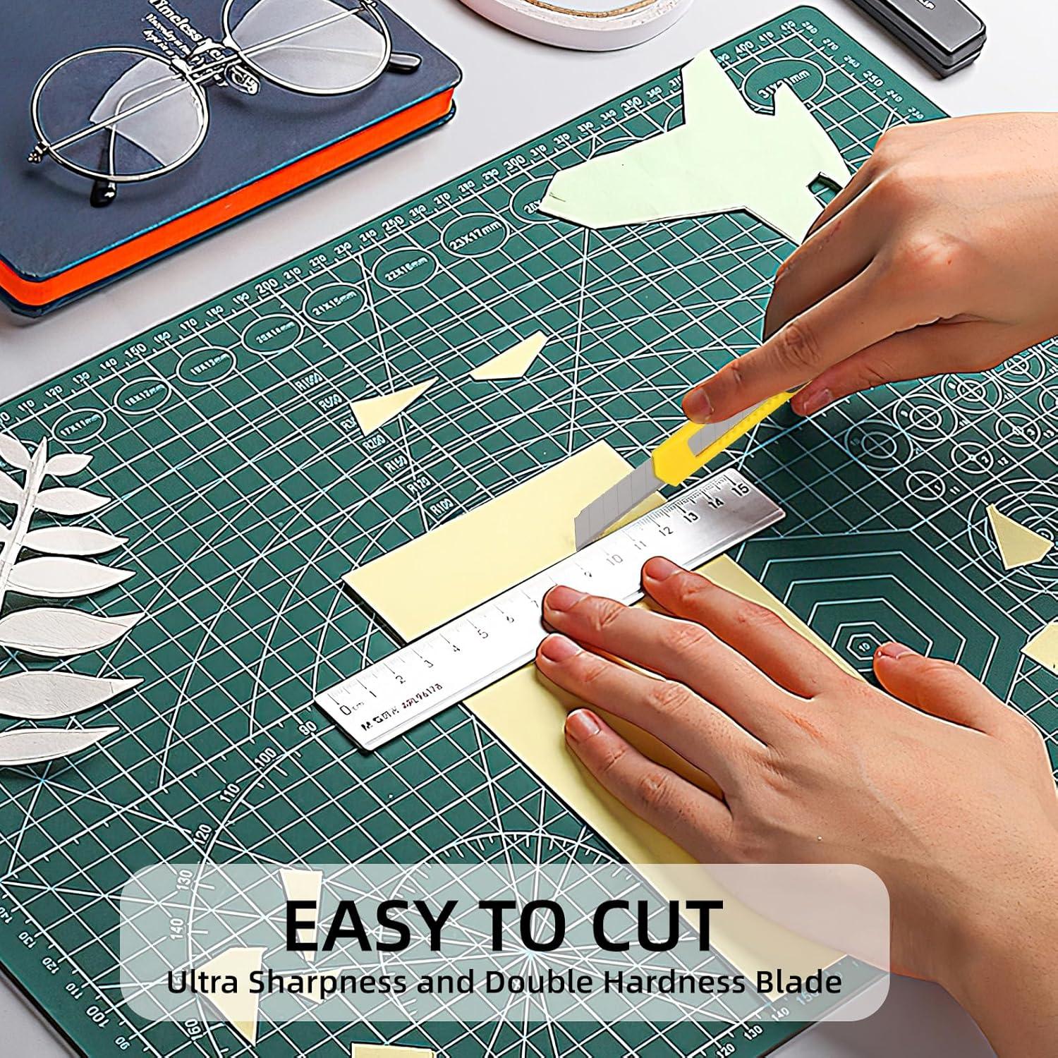 Cuchillos Utilitarios Htaexpu 4 Pcs Retráctiles 12.95 cm