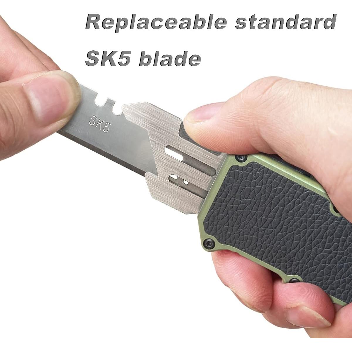 Cuchillo Utilitario Retráctil Caressolove con Hojas SK5