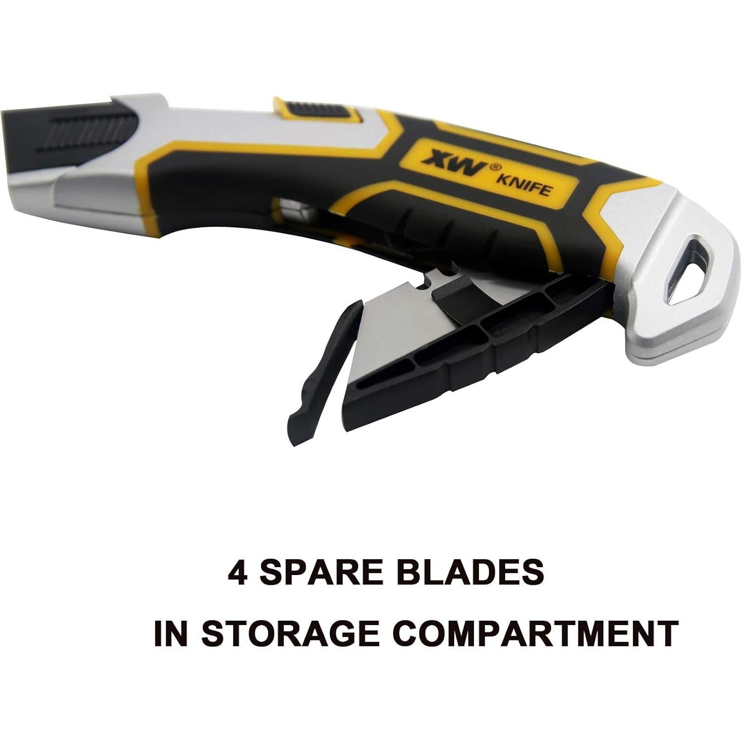 Cuchillo de Utilidad Auto-Retráctil XW con 4 Cuchillas Repuesto