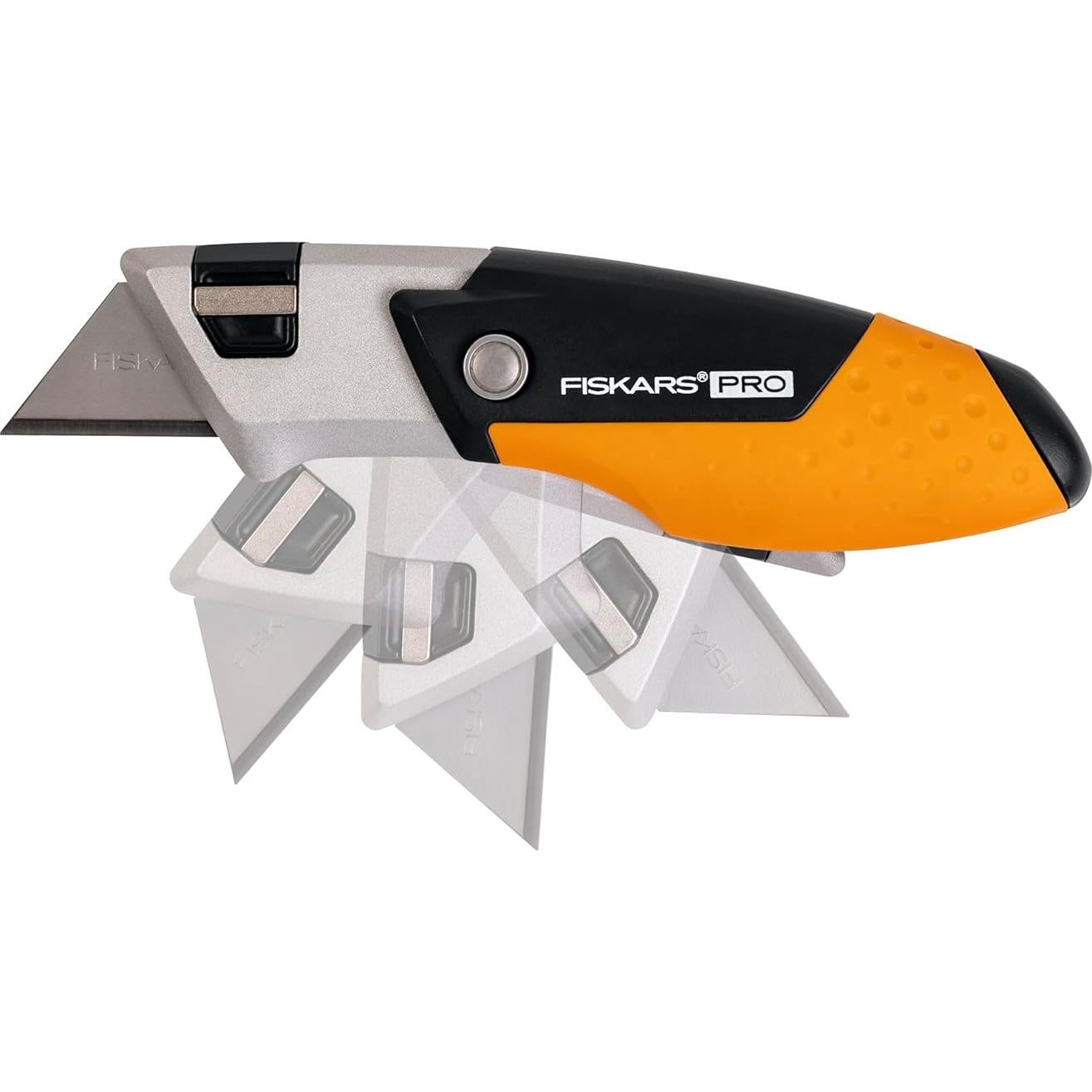 Cuchillo Utility Plegable Fiskars Pro, Hoja CarbonMax 18.4cm