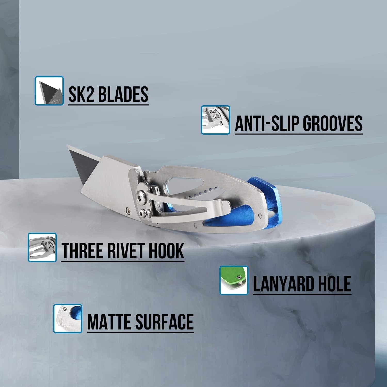 Juego de 6 Cuchillos Utilitarios Plegables Lichamp EDC