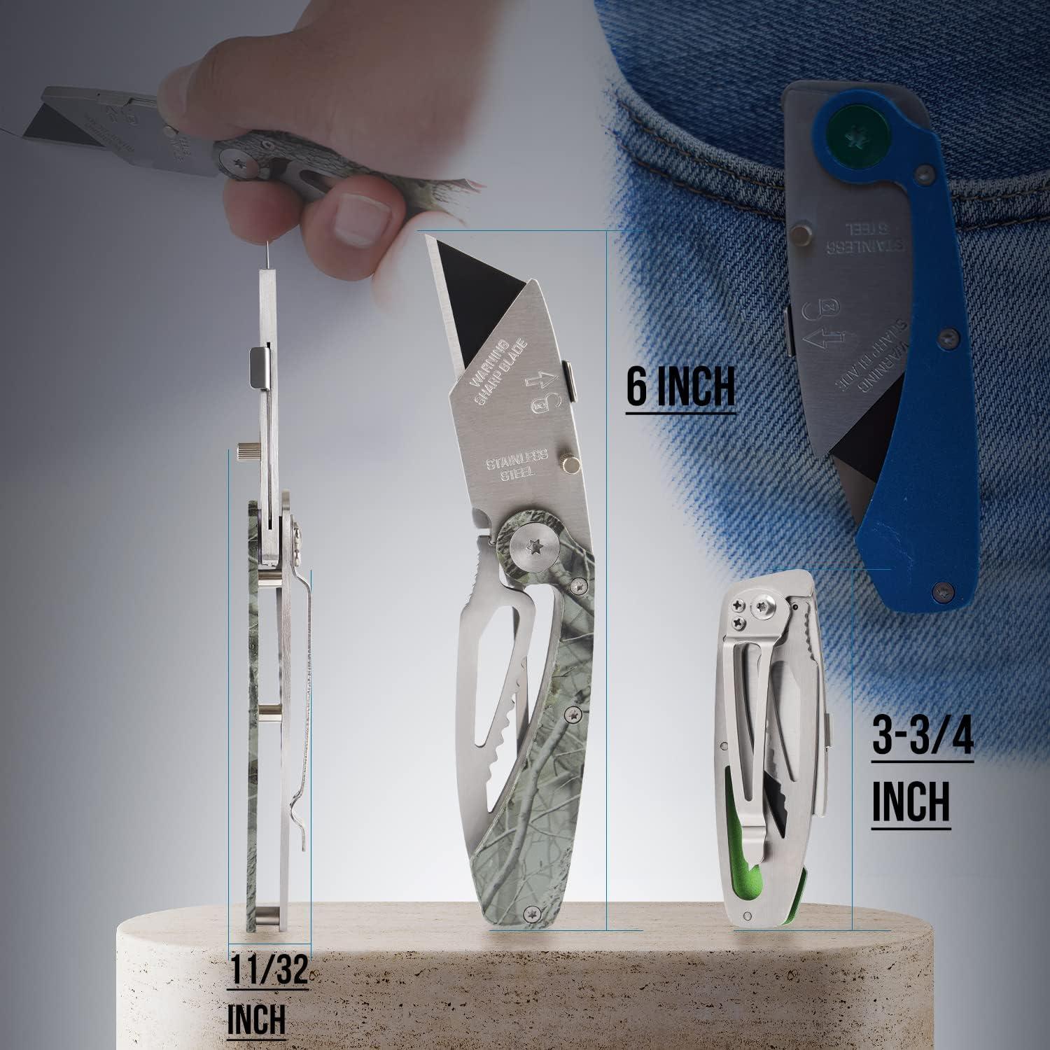 Juego de 6 Cuchillos Utilitarios Plegables Lichamp EDC