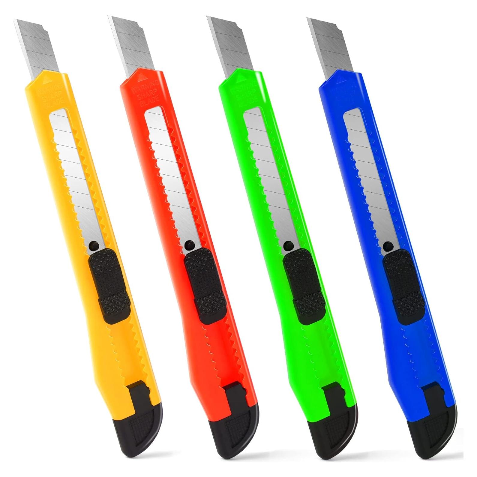 Cortador de Cajas TIFICAL 4 Pack 9mm Retráctil Ligero