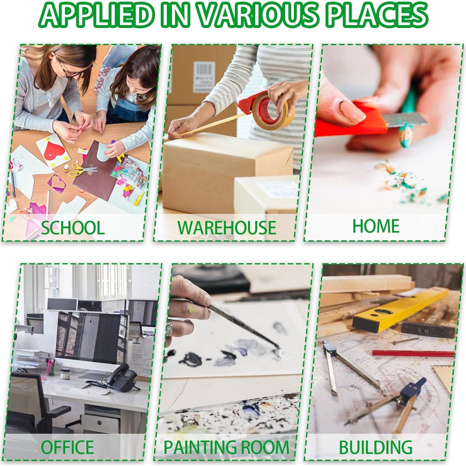 Cortador de Cajas TIFICAL 4 Pack 9mm Retráctil Ligero