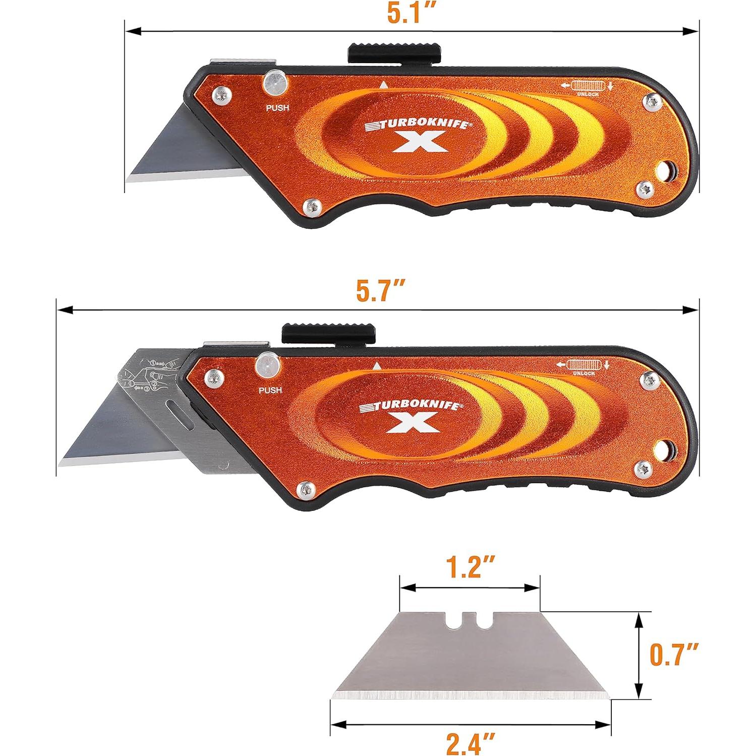 Cuchillo Utility Olympia Tools Turboknife X 33-133 Amarillo