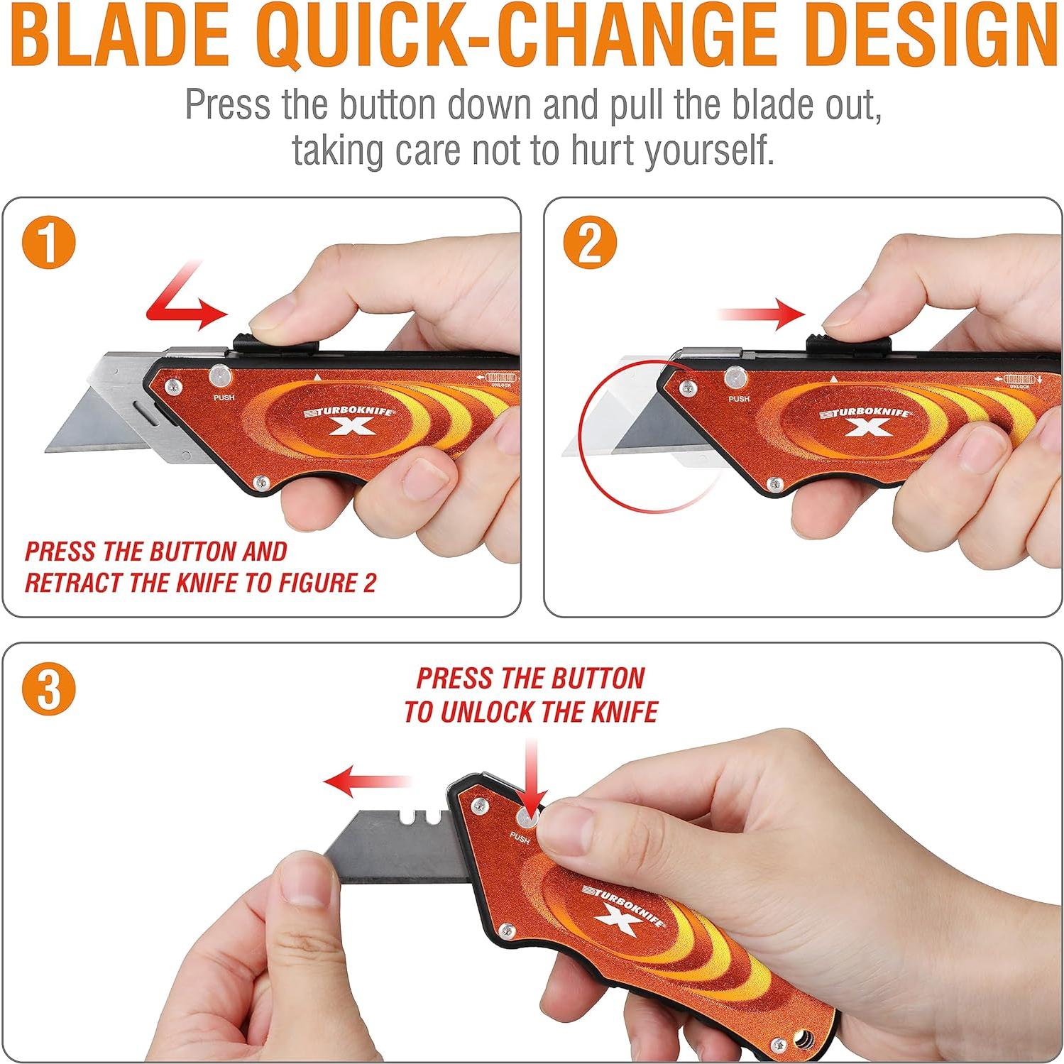 Cuchillo Utility Olympia Tools Turboknife X 33-133 Amarillo