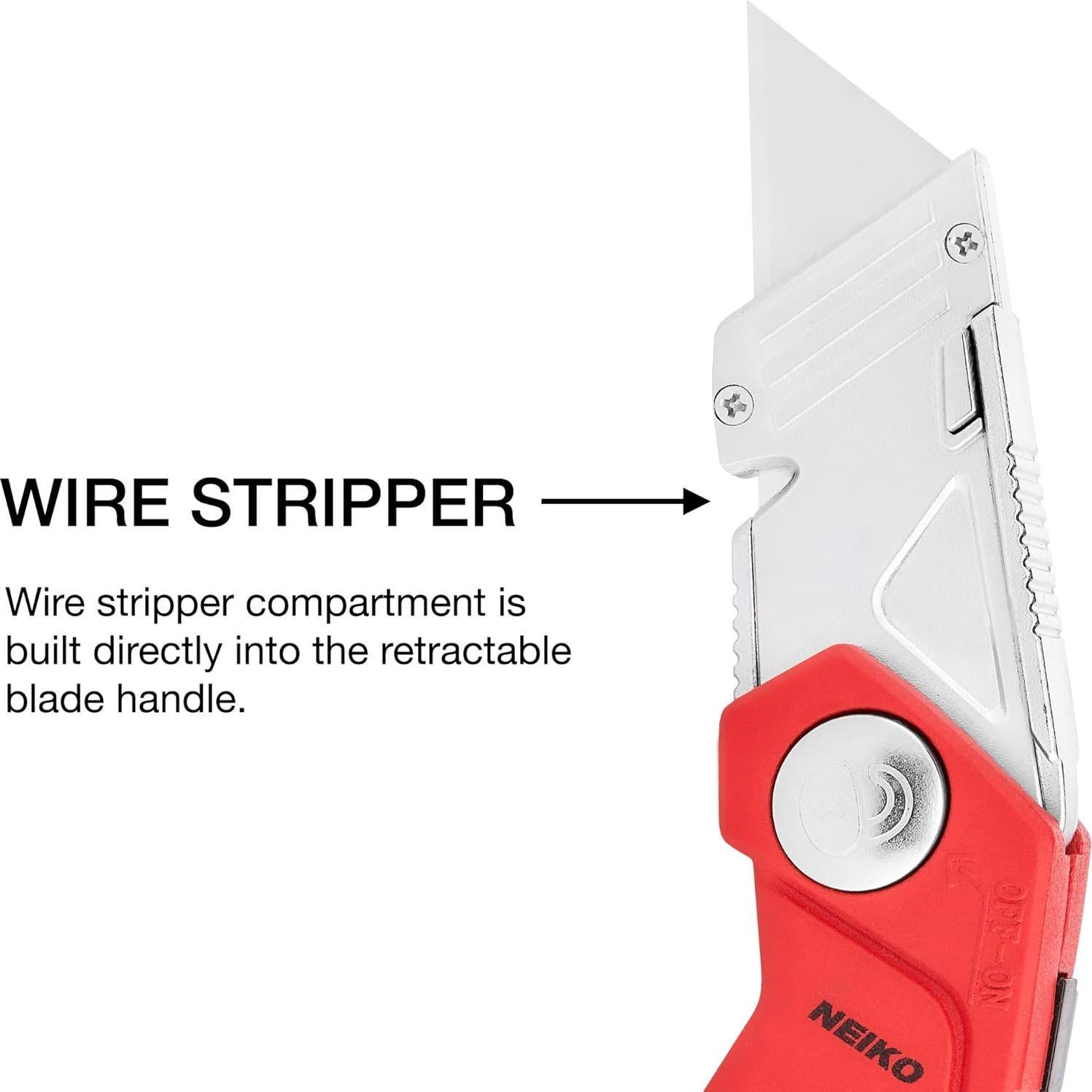 Cuchillo Utilitario Plegable NEIKO 00678A 4-en-1 con Pelacables