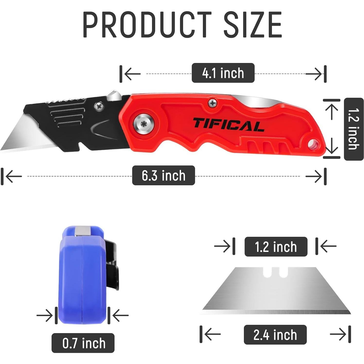 Cortador de Cajas Plegable TIFICAL 4 Colores con 10 Cuchillas