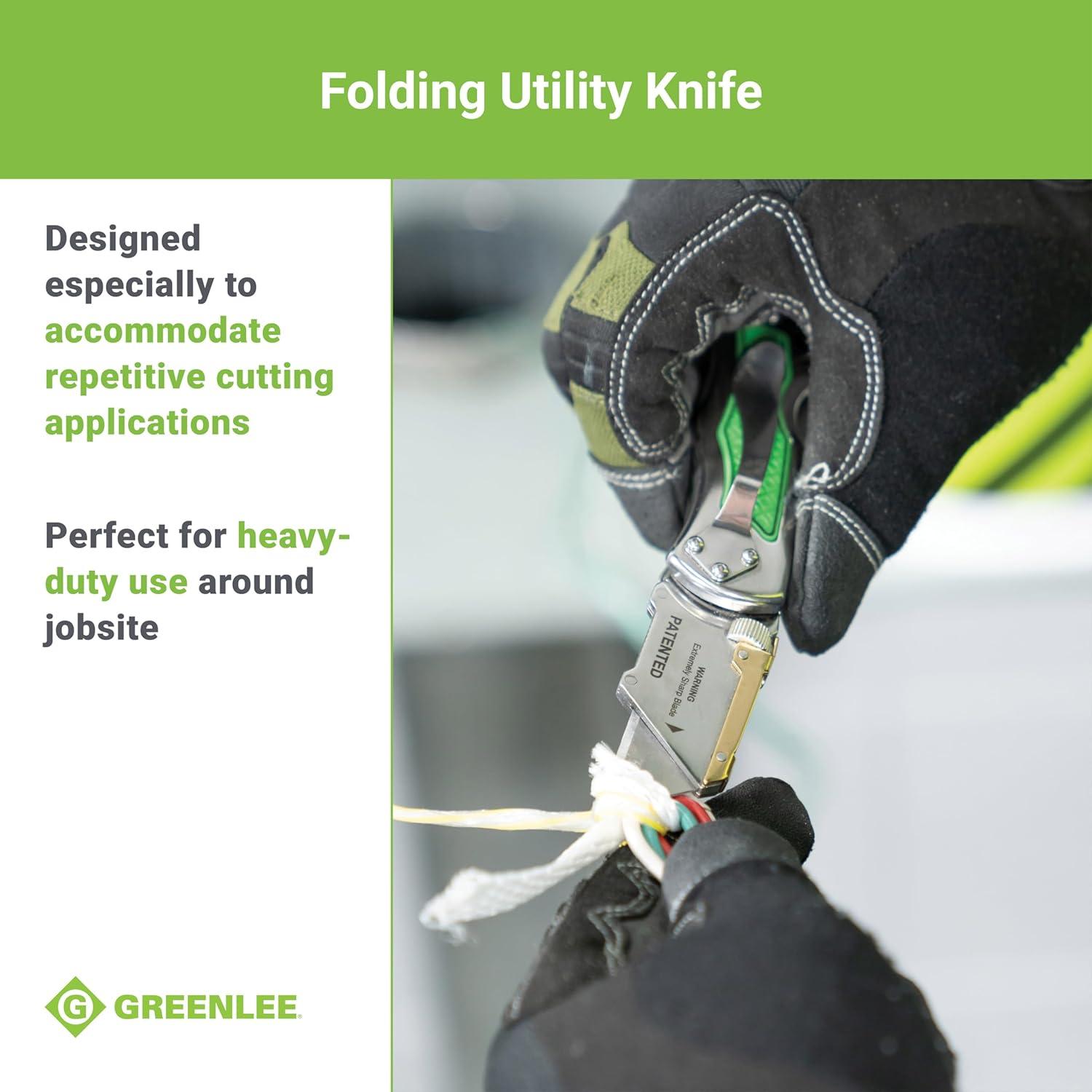 Cuchillo Utility Plegable Greenlee 0652-22 con Cuchilla Serrada